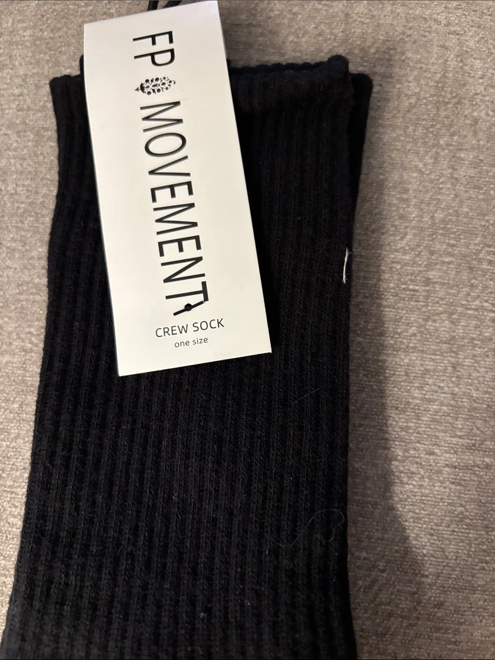 Free People Movement Bringing Buti Back Tube Socks. NWT. Black